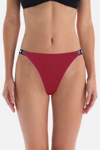 KOZA - Koza Kadın Beli Yazı Detaylı Lastik Külot