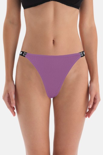 KOZA - Koza Kadın Beli Yazı Detaylı Lastik Külot (1)