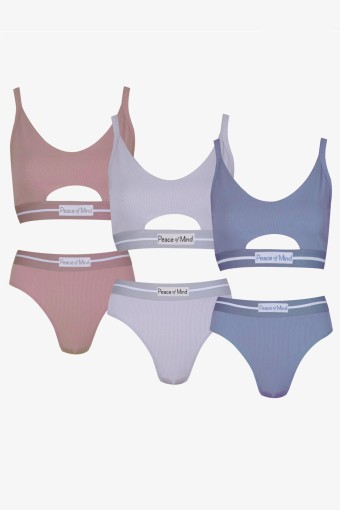 KOZA - Koza Kadın Büstiyer Takımı Kaşkorse Beli Latik Detaylı - Siyah (1)