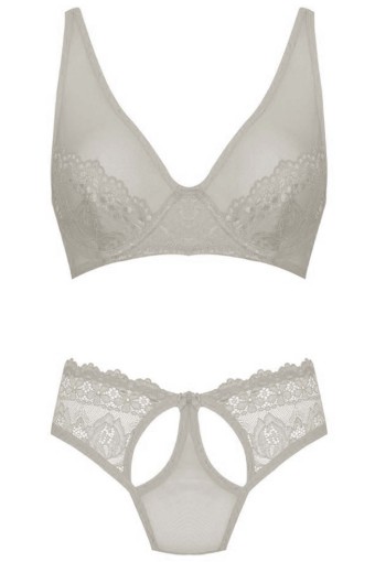 KOZA - Koza Kadın Dantelli Fantezi Sütyen Takım - Ekru