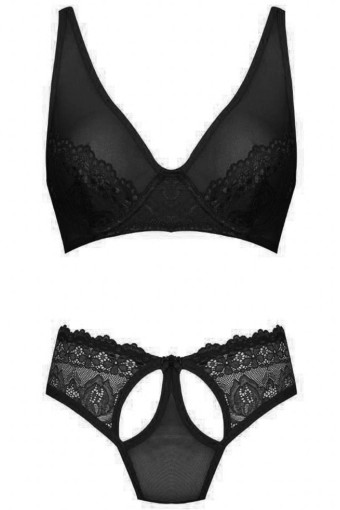 KOZA - Koza Kadın Dantelli Fantezi Sütyen Takım - Siyah (1)