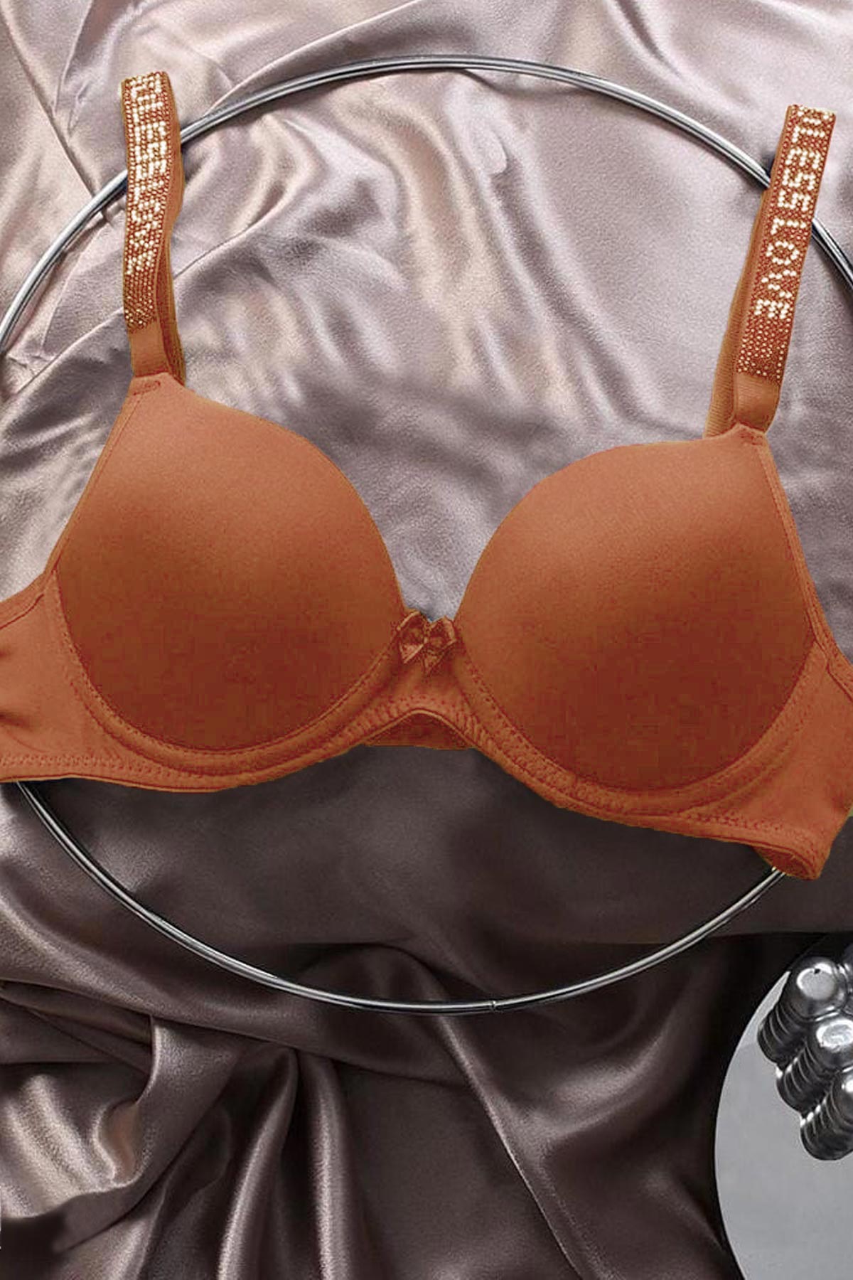 Koza Kadın Destekli Sütyen - Siyah - Thumbnail