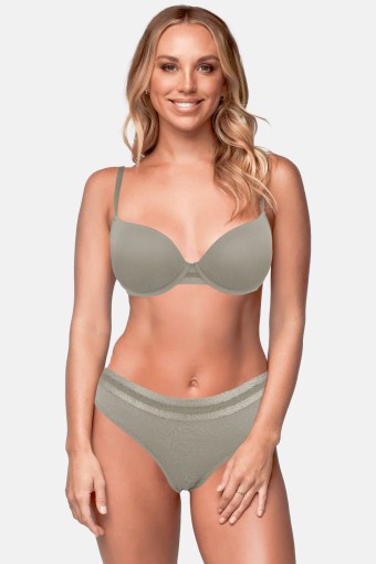 KOZA - Koza Kadın Full Destekli Sütyen Külot Takımı Düz - Petrol Yeşili (1)