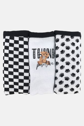 KOZA - Koza Kadın İğne Çıkmalı 3'lü Bato Külot