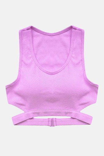 KOZA - Koza Kadın İğne Çıkmalı Crop - Pembe