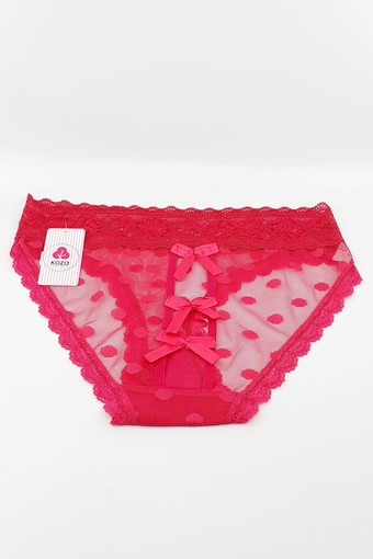 KOZA - Koza Kadın Transparan Pencereli Slip Külot (1)