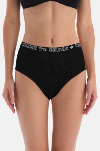 KOZA - Koza Kadın Pamuklu Yazılı Slip Külot