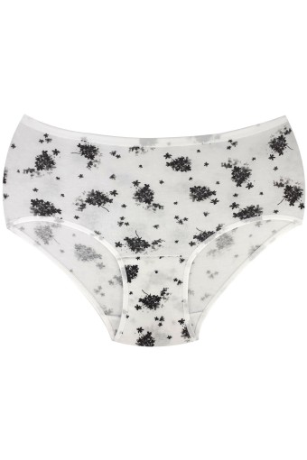 KOZA - Koza Kadın Külot Desenli - Krem/2 - 2XL (1)