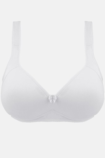 KOZA - Koza Kadın Penye Toparlayıcı Büyük Beden Sütyen - Beyaz
