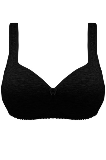 KOZA - Koza Kadın Penye Toparlayıcı Büyük Beden Sütyen - Siyah