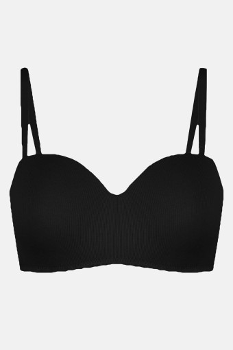 KOZA - Koza Kadın Straplez Sütyen Pamuklu - Siyah