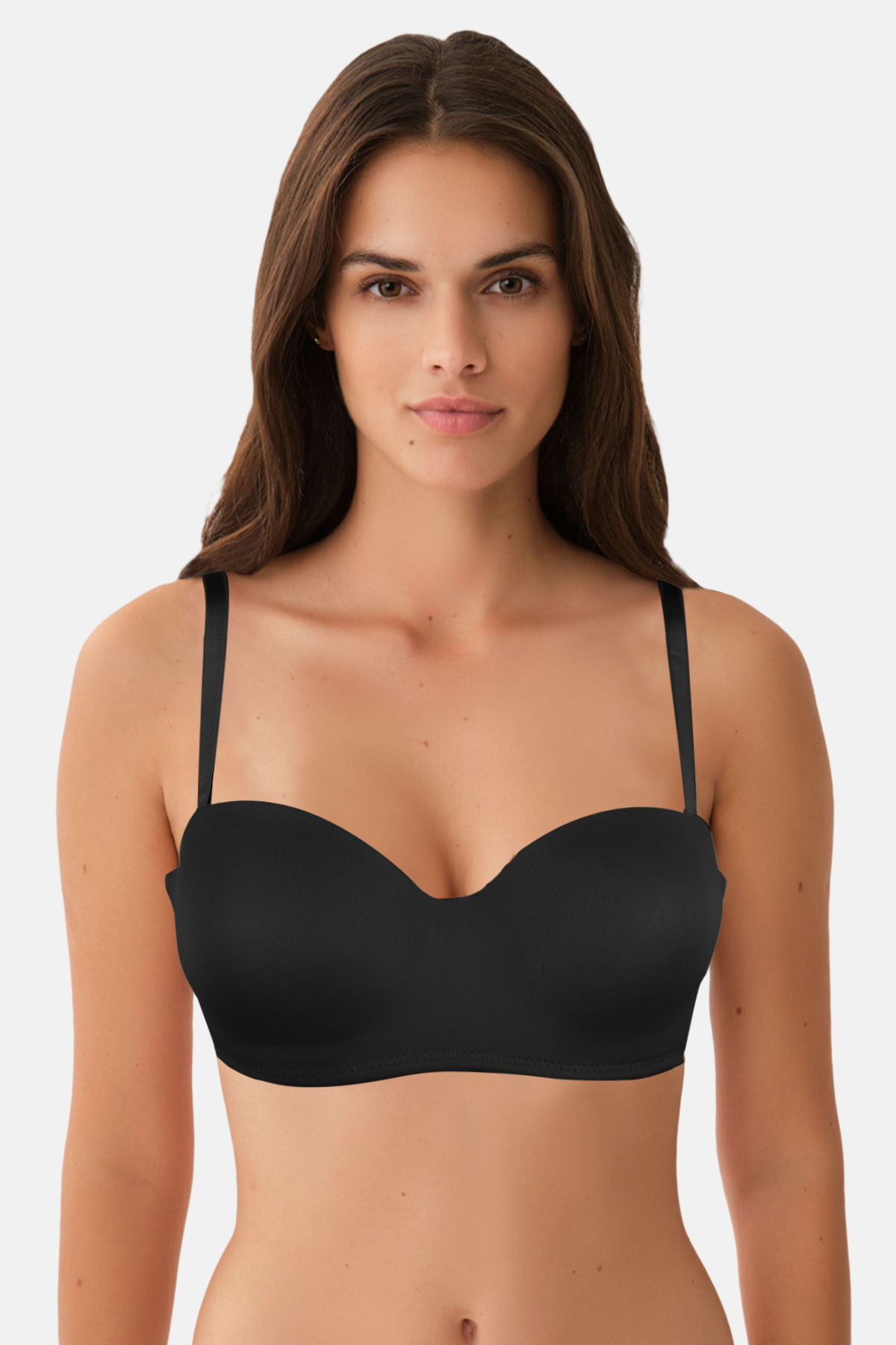 Koza Kadın Tulum Straplez - Siyah - Thumbnail