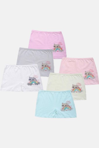 KOZA - Koza Kız Çocuk Boxer Baskılı Lite Cute Yazılı