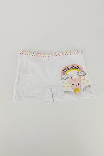 KOZA - Koza Kız Çocuk Boxer Dreamer Baskı Tavşan Desenli