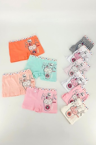 KOZA - Koza Kız Çocuk Boxer Tavşan Milk Desenli