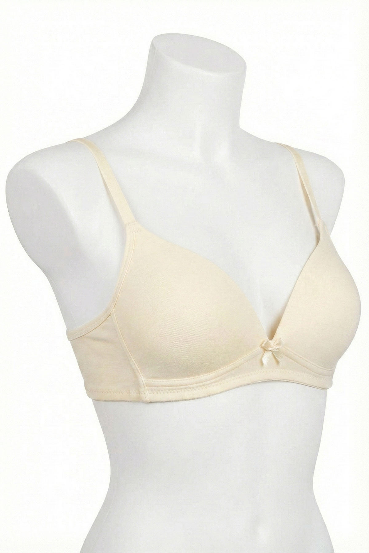 Koza Kız Garson Alıştırma Sütyeni Pamuklu - Krem - Thumbnail