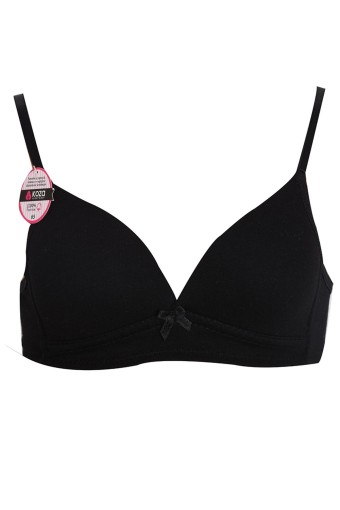 KOZA - Koza Kız Garson Alıştırma Sütyeni Pamuklu - Siyah