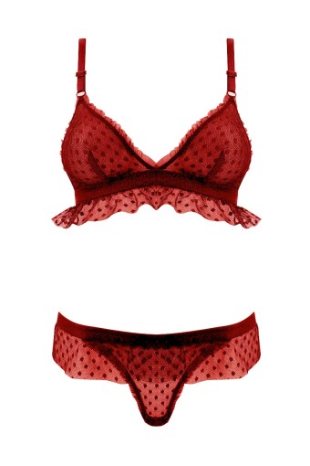 KOZA - Koza Star Of The Night Tüllü Sütyen Takımı - Siyah (1)