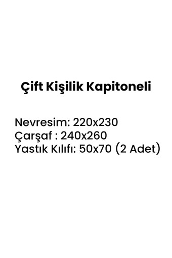 KRİSTAL - Kristal Nevresim Takımı Çift Kişilik Kapitone Pamir (1)