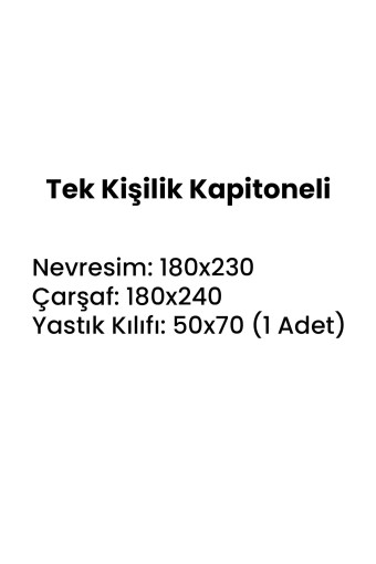 KRİSTAL - Kristal Nevresim Takımı Tek Kişilik Kapitone Ahlem (1)
