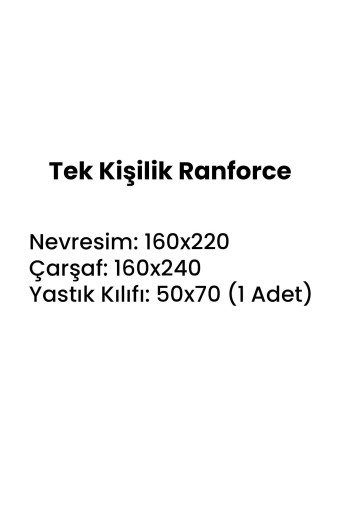 KRİSTAL - Kristal Nevresim Takımı Tek Kişilik Ranfors Elips (1)