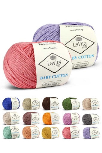 LAVİTA - Lavita Baby Cotton El Örgü İpliği 50 Gr 165 Metre LAVİTA - Lavita Baby Cotton El Örgü İpliği 50 Gr 165 Metre