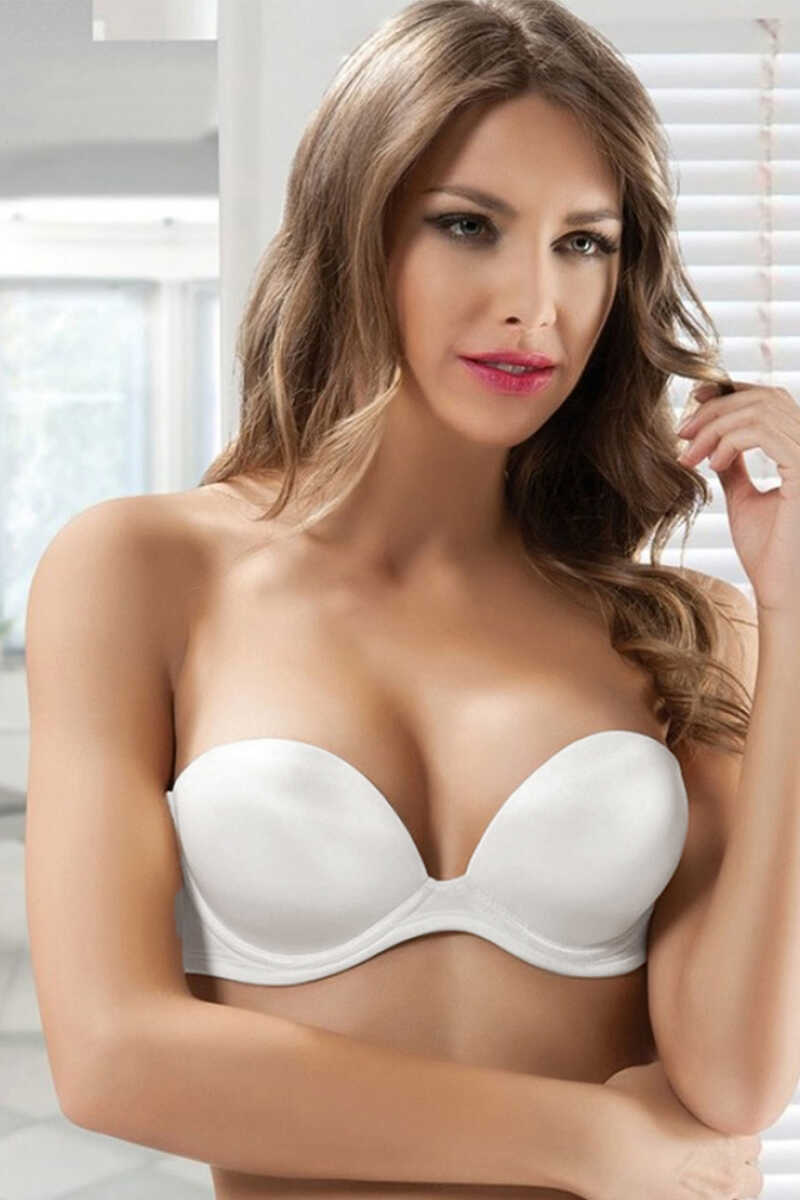 Lejardin Kadın Destekli Straplez Sütyen Push Up - Thumbnail