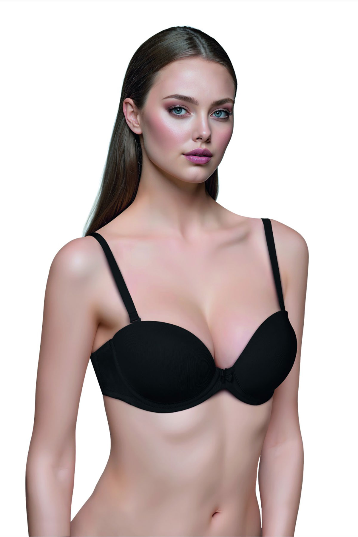 Lejardin Kadın Destekli Straplez Sütyen Push-Up - Thumbnail