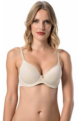 LEJARDİN - Lejardin Kadın Destekli Sütyen Soft Destek Push Up - Ten - 100 (1)