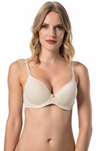 LEJARDİN - Lejardin Kadın Destekli Sütyen Soft Destek Push Up - Ten - 105