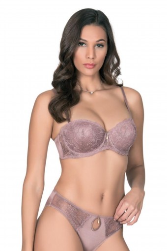 LEJARDİN - Lejardin Kadın Fantezi Destekli Sütyen Külot Takım Silikonlu Push Up