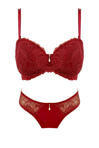 LEJARDİN - Lejardin Kadın Fantezi Desteksiz Sütyen Külot Takım Basic Cup