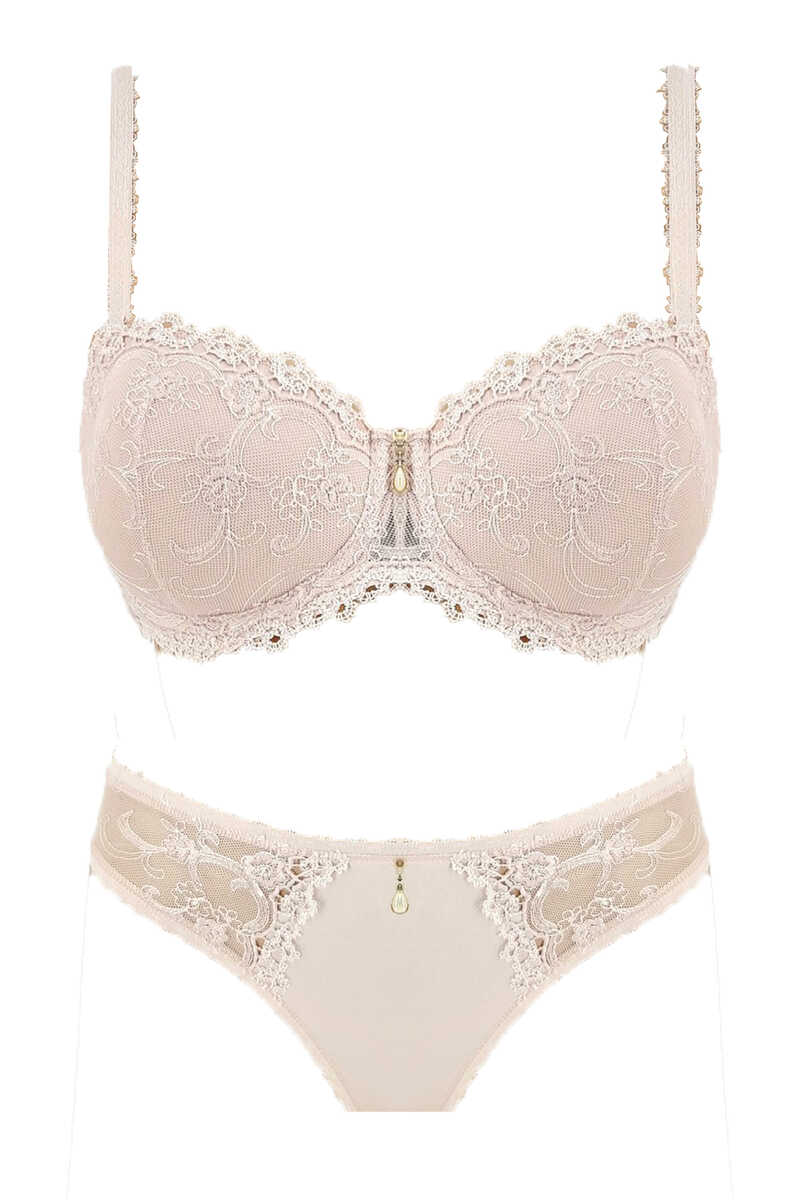 Lejardin Kadın Fantezi Desteksiz Sütyen Külot Takım Basic Cup - Thumbnail