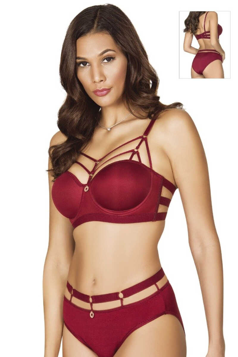 Lejardin Kadın Fantezi Desteksiz Sütyen Külot Takım Basic Cup - Thumbnail