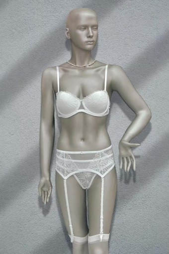 LEJARDİN - Lejardin Kadın Fantezi Jartiyer Takım Destekli Sütyen Push Up (1)