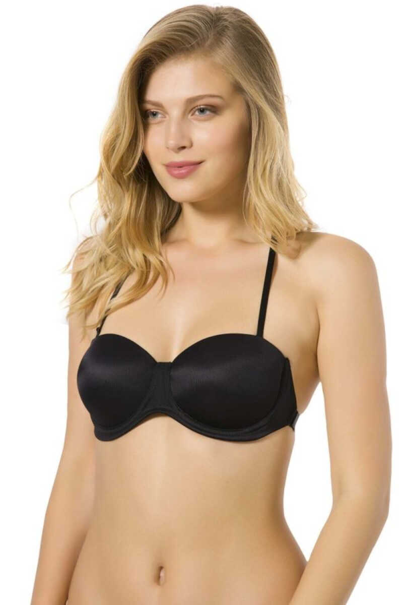 Lejardin Kadın Desteksiz Sütyen Şeffaf Sırt Basic Cup - Thumbnail