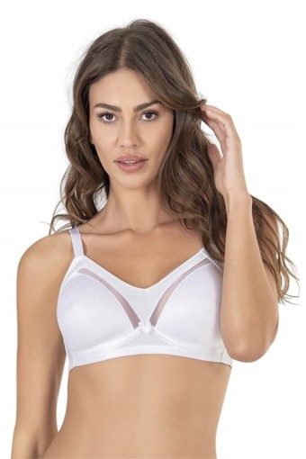 LEJARDİN - Lejardin Kadın Toparlayıcı Sütyen Transparan Detaylı Balensiz Soft Cup