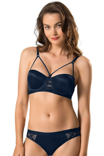 LEJARDİN - Lejardin Kadın Fantezi Destekli Sütyen Külot Takım Straplez (1)