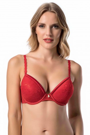 LEJARDİN - Lejardin Kadın Destekli Sütyen Dantel Push-Up