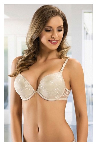 LEJARDİN - Lejardin Kadın Destekli Sütyen Sihirli Dantel Kaplı Soft Cup