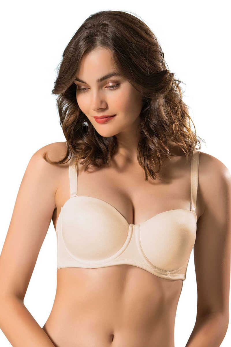 Lejardin Kadın Desteksiz Sütyen Düz Soft Cup - Thumbnail