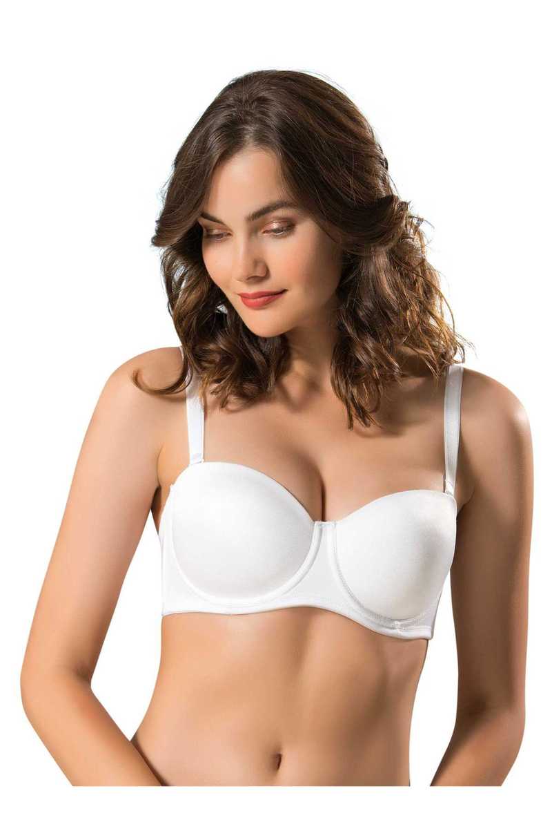 Lejardin Kadın Desteksiz Sütyen Düz Soft Cup - Thumbnail