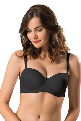 LEJARDİN - Lejardin Kadın Desteksiz Sütyen Düz Soft Cup