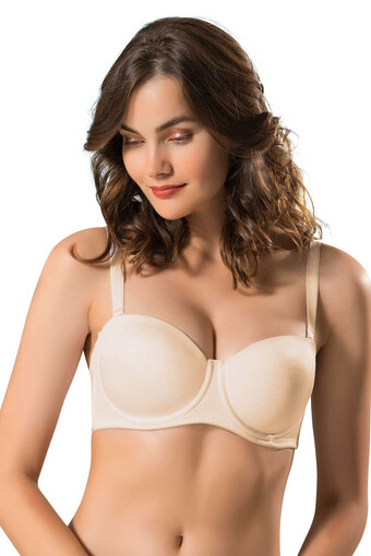 LEJARDİN - Lejardin Kadın Desteksiz Sütyen Düz Soft Cup (1)