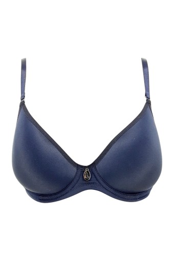 LEJARDİN - Lejardin Kadın Toparlayıcı Sütyen Taşlı Soft Cup - Lacivert - 80
