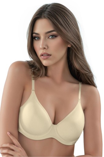 LEJARDİN - Lejardin Kadın Toparlayıcı Sütyen Taşlı Soft Cup - Ten - 110