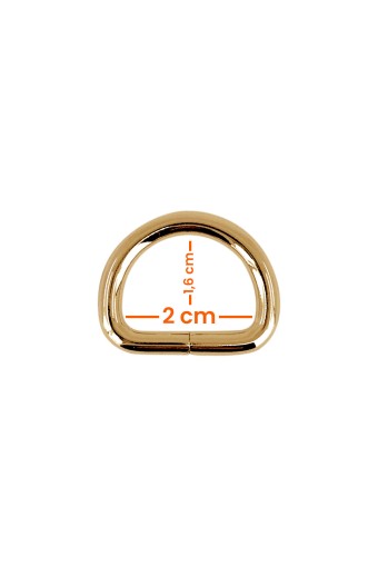 LİKYA HOBİ - Likya 2.5cm-1.6cm-4mm D Halka Açık Altın (1)
