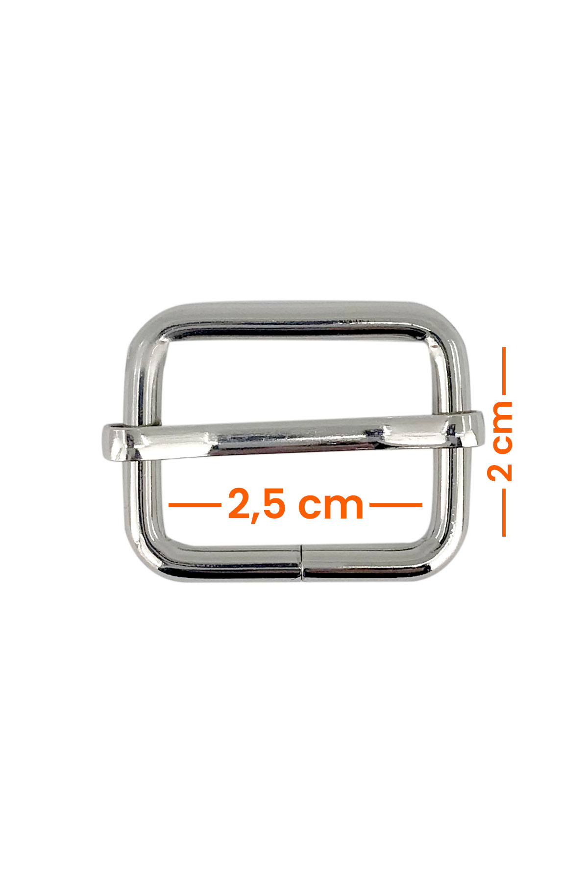 Likya 2.5cm-2cm-4mm Sürgü Nikel - Thumbnail