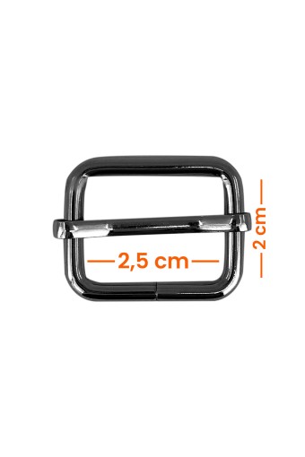 LİKYA HOBİ - Likya 2.5cm-2cm-4mm Sürgü Siyah Nikel