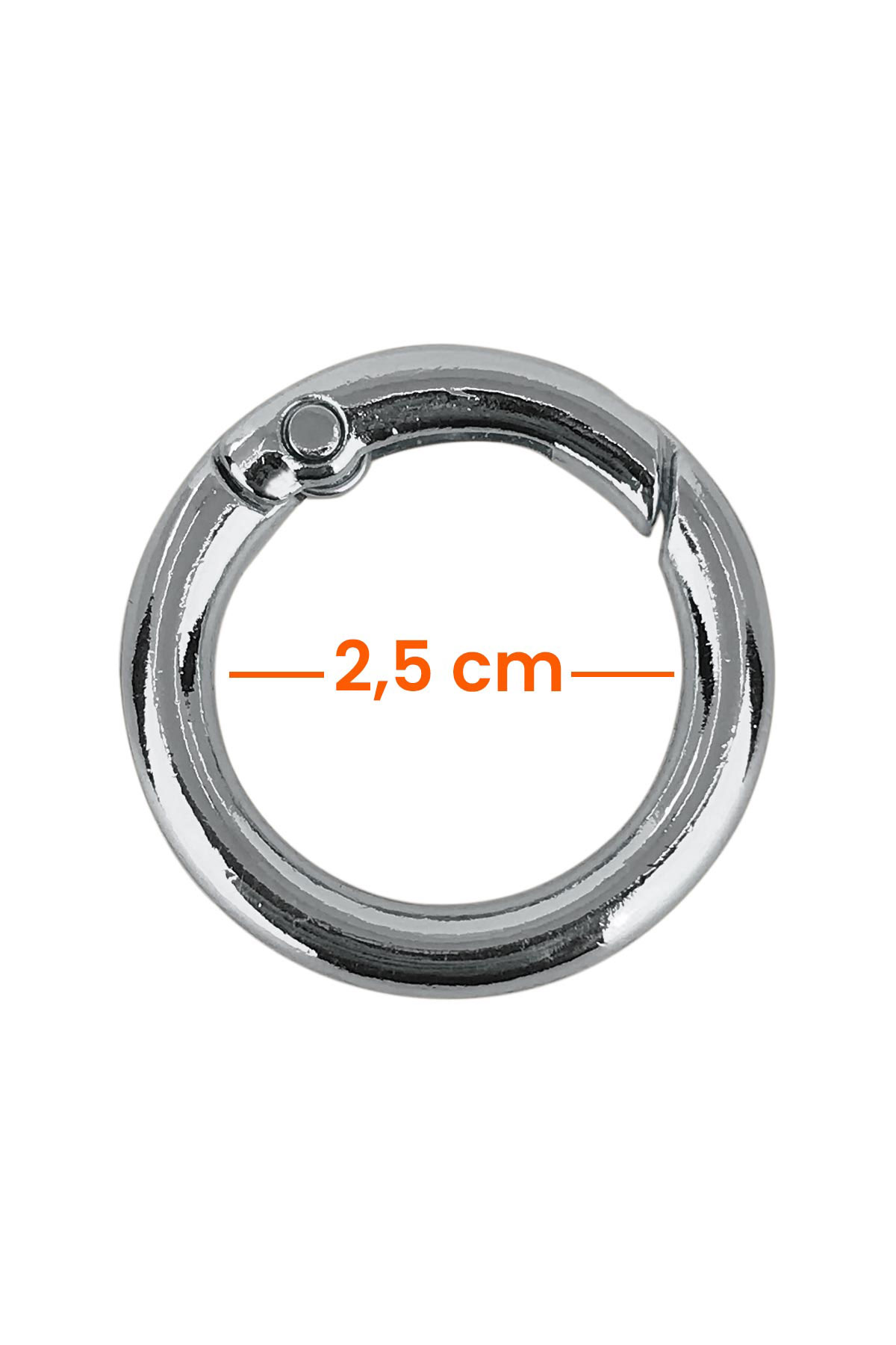 Likya 2.5cm-4cm Yaylı Halka Nikel - Thumbnail